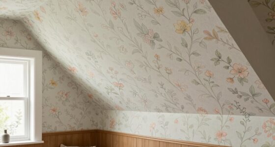 wallpaper tips for sloped ceilings