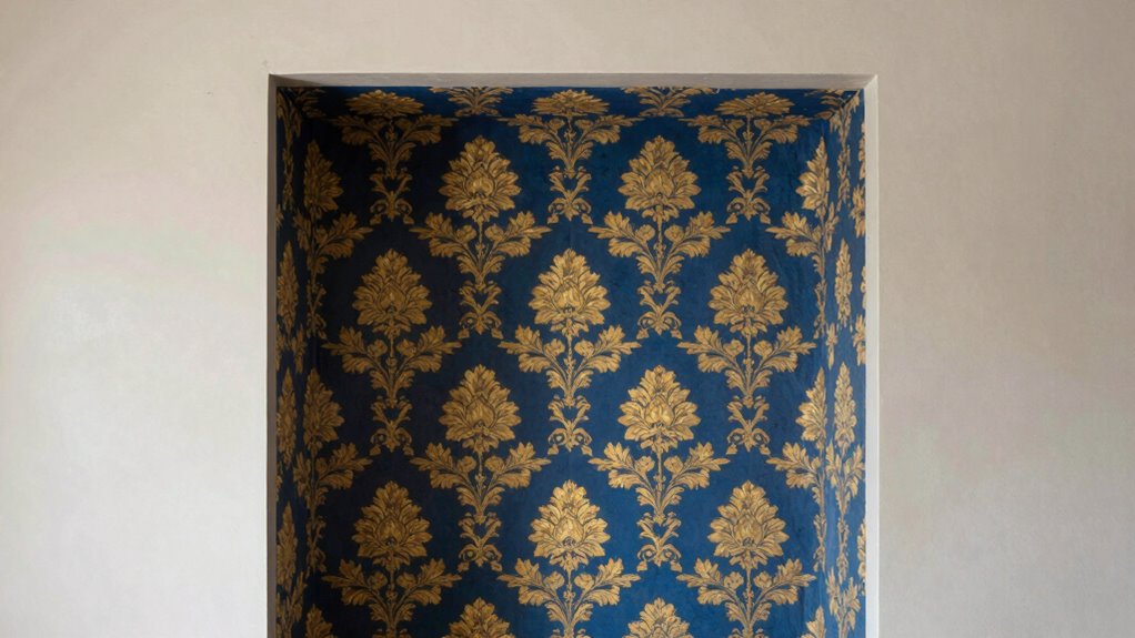 wallpaper transforms alcoves stylishly
