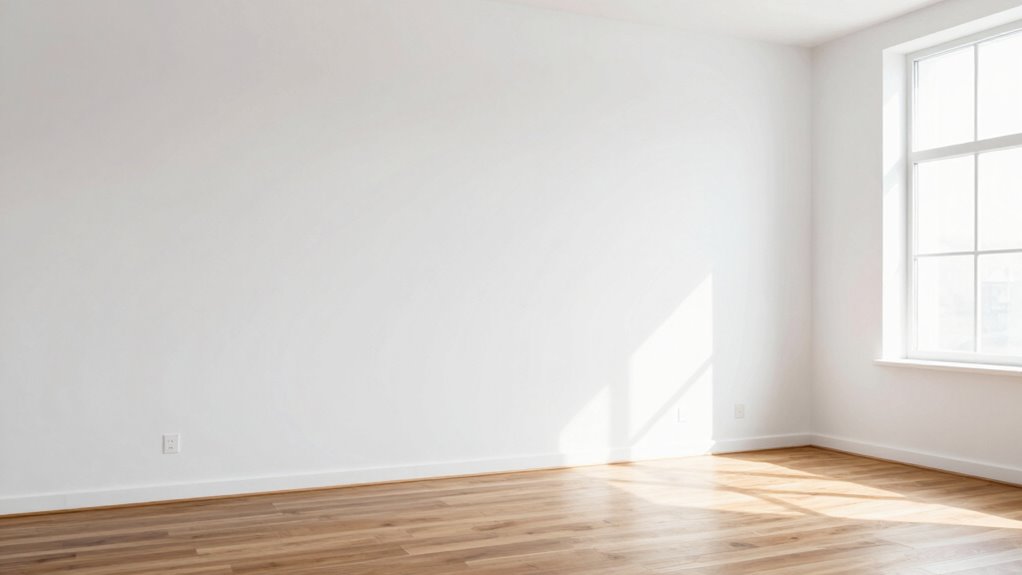 white paint with warm floors