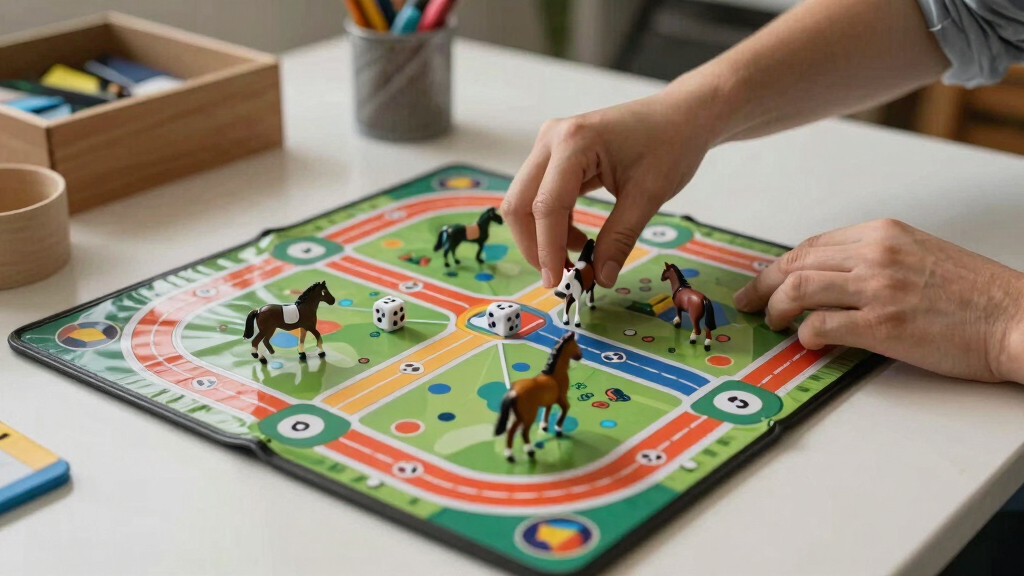 My new obsession: A horse-racing board game of pure luck
