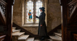 The Meeting on the Turret Stairs, Fredric William Burton, Watercolour, 1864