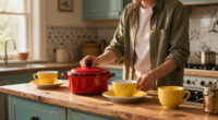 A Dark and Awkward Kitchen Got a Colorful Vintage-Inspired Redo