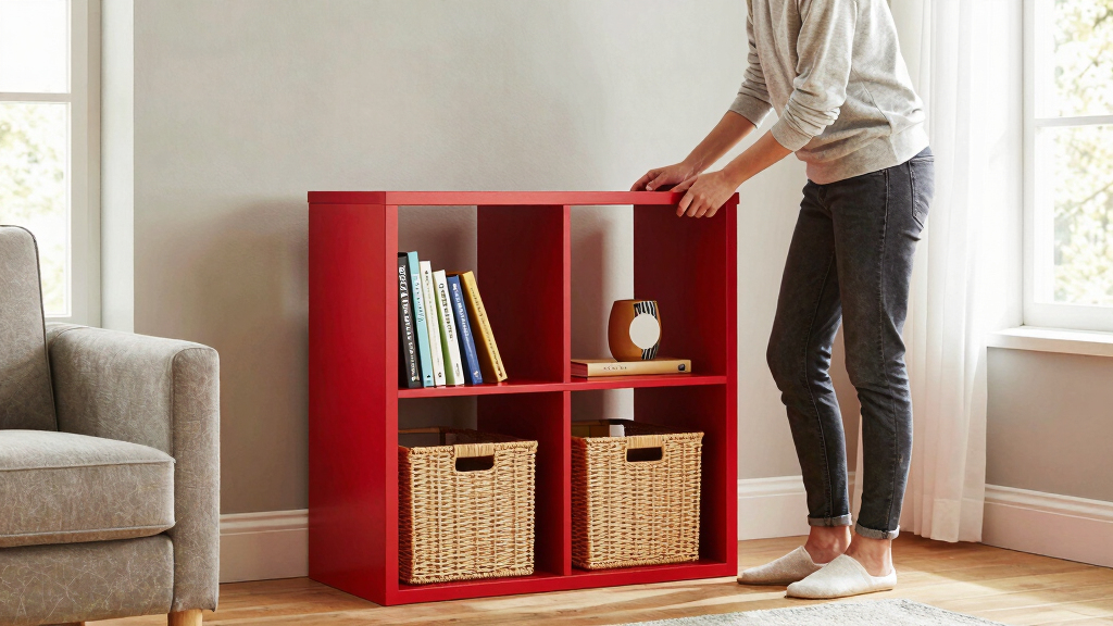 An IKEA KALLAX Got a $40 DIY Redo and Now It Looks Boutique