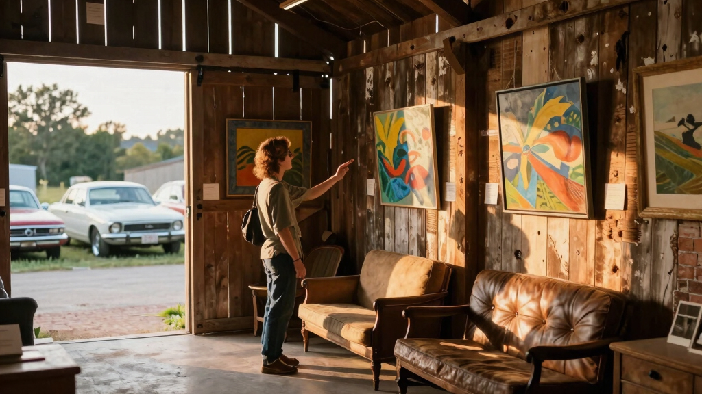 At Upstate Art Weekend, Cars and Barns Are Galleries