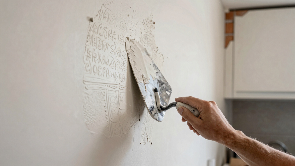 Before & After: Out With the Faux Tuscan Kitchen, In With the Elegant Plaster Work