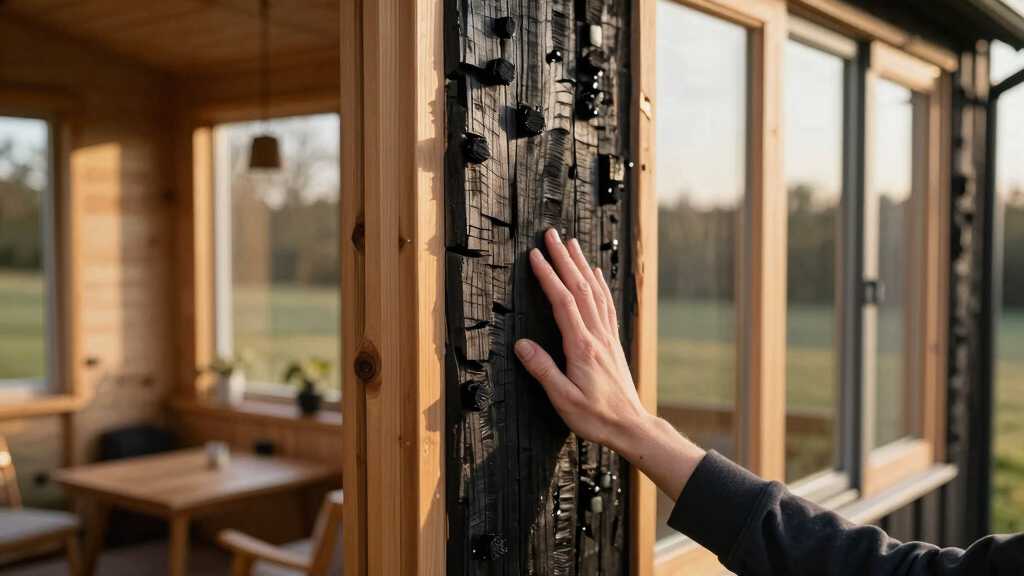 Built Works wraps Yogi's Cabin in East Sussex with charred wood