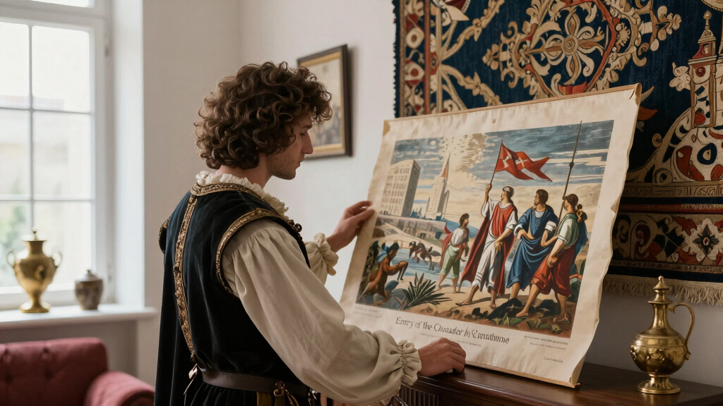 Delacroix's Entry of the Crusaders into Constantinople Restored