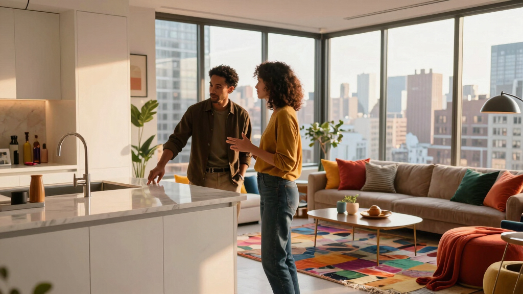 Inside a Manhattan High-Rise Apartment Where a Couple’s Different Design Perspectives Turned Into One Cohesive Theme