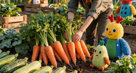 oversized vegetables and whimsical creatures fill gentle monster’s veggie farm pop-ups