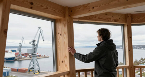 timber observation tower reinterprets kola bay’s industrial shoreline in russia