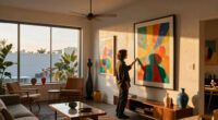 Visiting David Hockney's '90s Los Angeles Home Was Like Stepping Into One of His Paintings – Tour His Pink and Green Dreamscape of a Living Room
