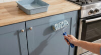 Zooey Deschanel's Blue-Gray Kitchen Cabinet Color is Replacing White as The Go-To Shade for Chic Homeowners – It's Muted but Elegant
