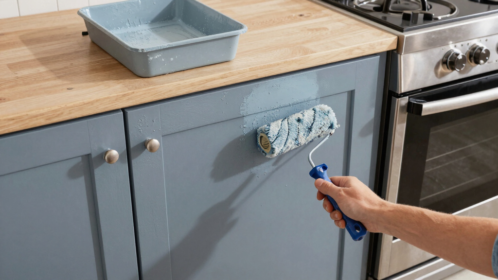 Zooey Deschanel's Blue-Gray Kitchen Cabinet Color is Replacing White as The Go-To Shade for Chic Homeowners – It's Muted but Elegant