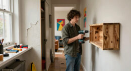 A $400 DIY Created an Unexpected Hallway Moment from a Dysfunctional Closet