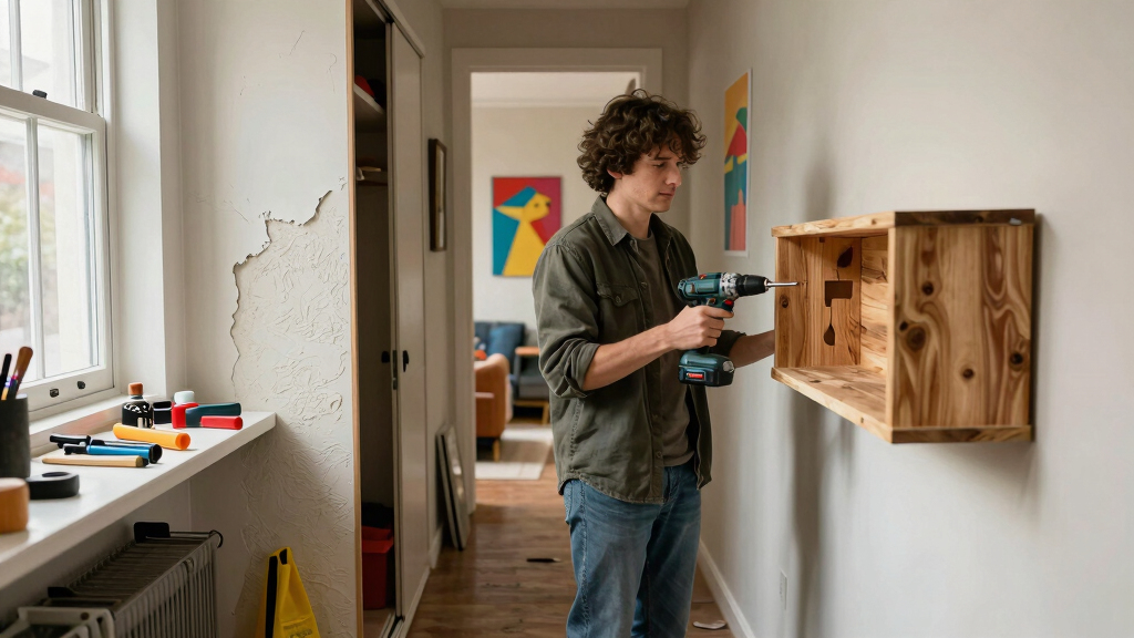 A $400 DIY Created an Unexpected Hallway Moment from a Dysfunctional Closet