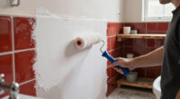 A Dingy Bathroom Gets A Bright, Farmhouse Redo In 5 Days For Only $800