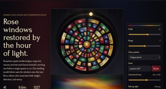 Rosarium Atelier | Cathedral Rose Window Restoration — Procedural SVG Generation (FABLE/175, room 32)