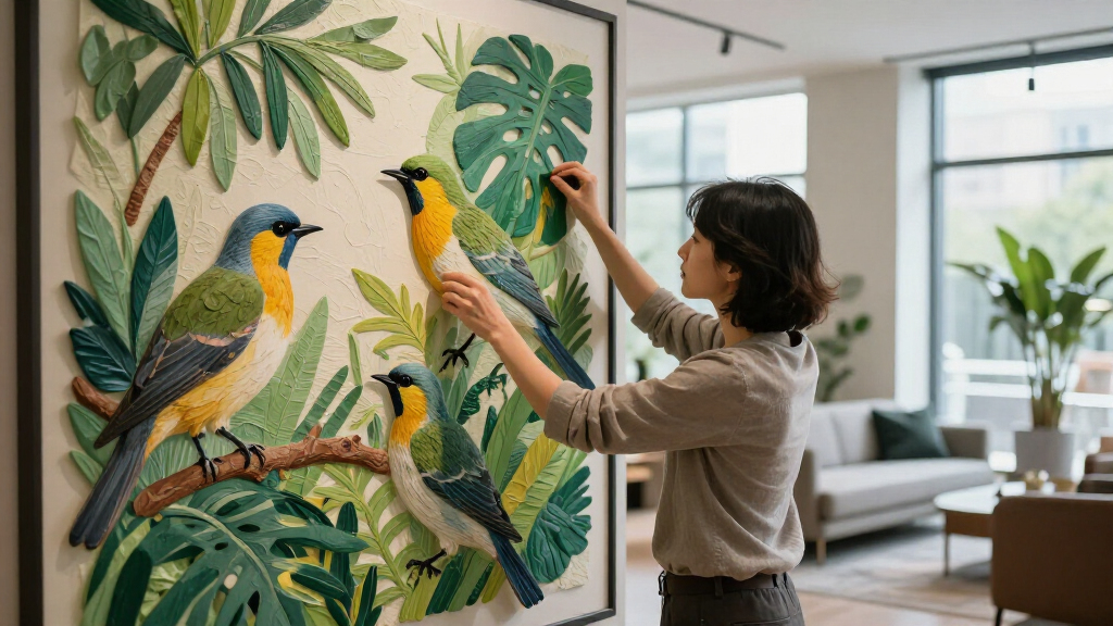 Lifelike Birds Emerge from Foliage in Painted Paper Reliefs by The Paper Ark