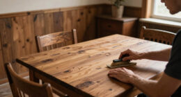 She Kept the Original Wood Paneling, and the Living Room Feels Cozy