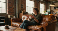 This Industrial Loft Feels More Like a Cozy 1990s Sitcom Set Than a Studio Apartment