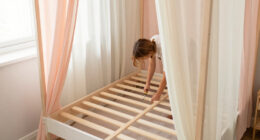 A Clever Canopy Bed Hack Makes This Bedroom Look So Whimsical