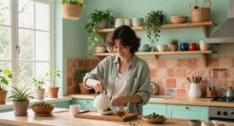 A Renter-Friendly Redo Took A Mint Green Kitchen From Dated To Boho