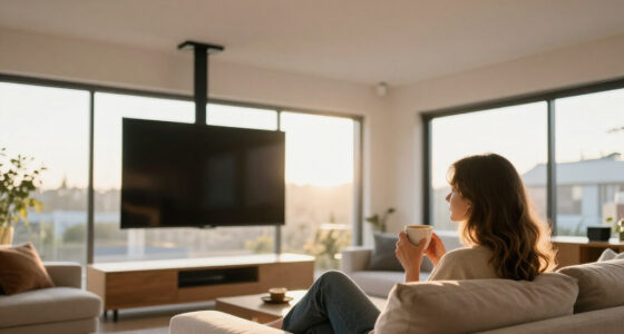 She Didn't Want Her TV Taking Up Wall Space — So She Hung It From The Ceiling