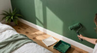 A Bright White Bedroom Is Now A Green Cocoon “Inspired By The Forest”