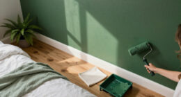 A Bright White Bedroom Is Now A Green Cocoon “Inspired By The Forest”