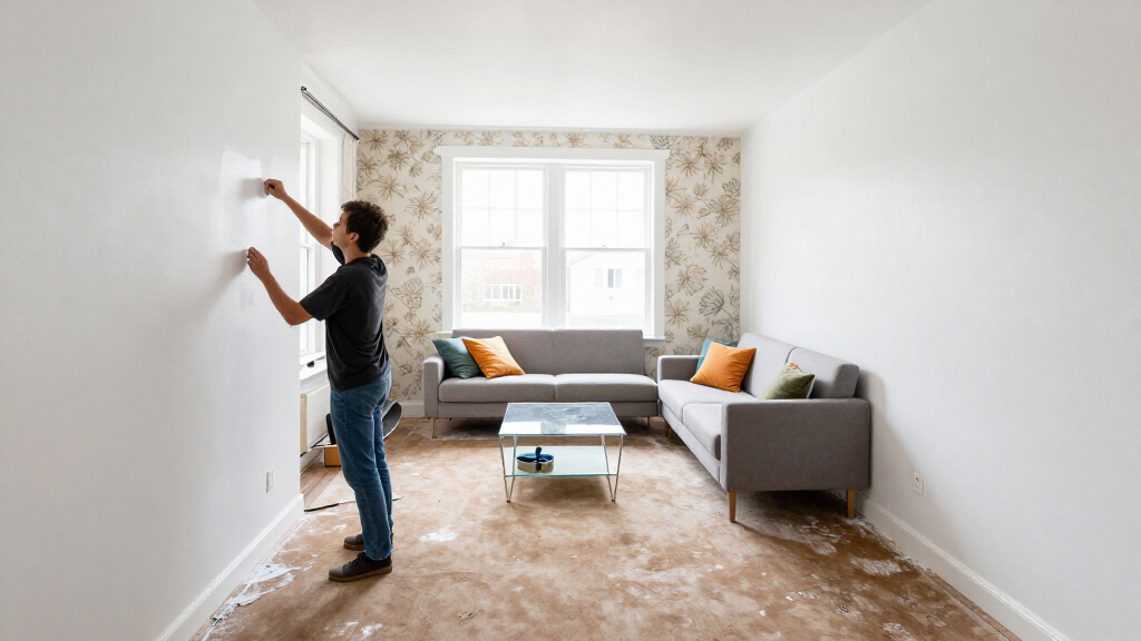 A Dark And Dated Living Room Gets A Dramatic Designer Makeover