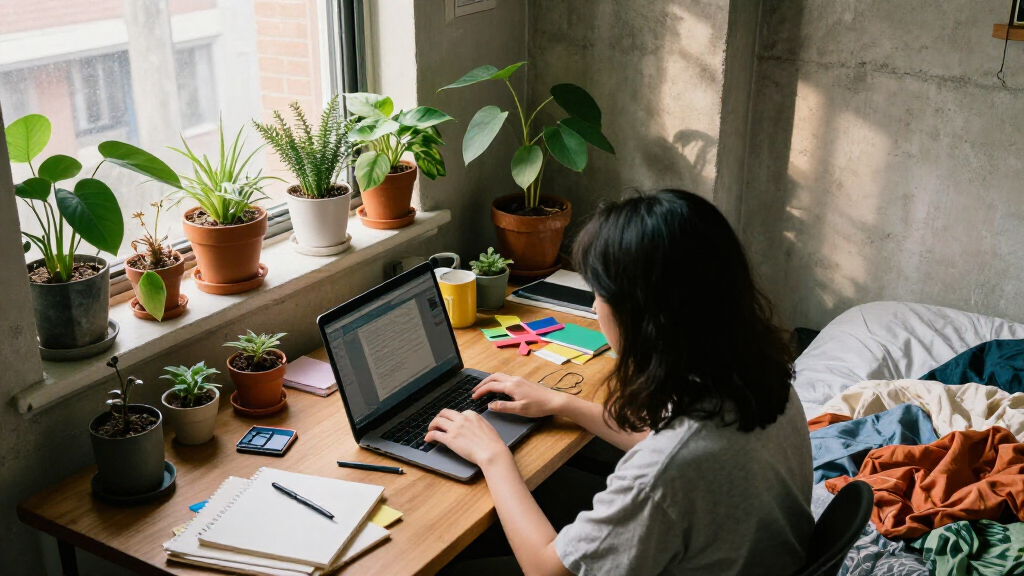 A Tiny Corner Of An NYC Bedroom Became The Most Inspiring Office