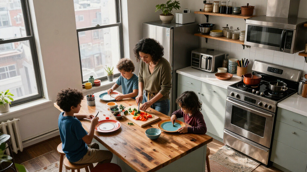 How A Family Of Four Makes 550 Square Feet Work In A Manhattan Rental
