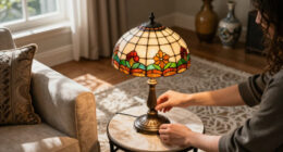 T.J. Maxx Is Selling Out Of This Tiffany-Inspired Accent Lamp