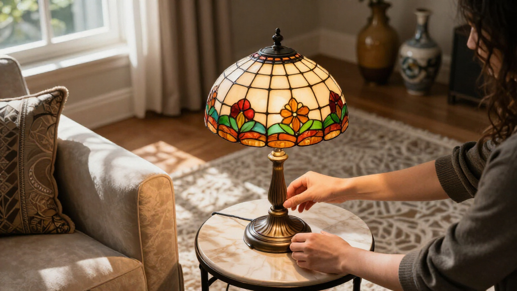 T.J. Maxx Is Selling Out Of This Tiffany-Inspired Accent Lamp