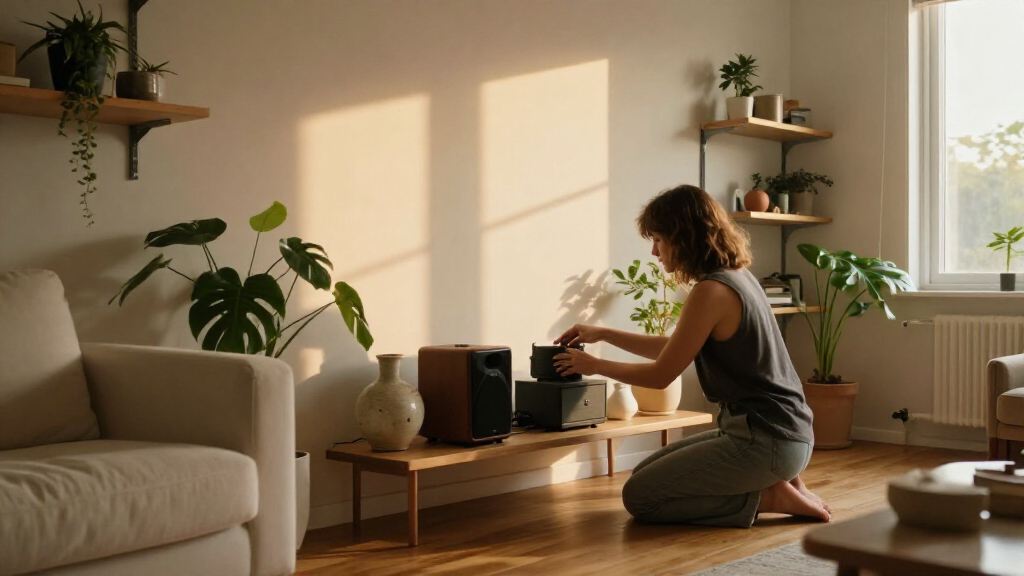 She Opted Out Of “Traditional” Furniture Like Dressers Or Media Consoles In This Small Apartment