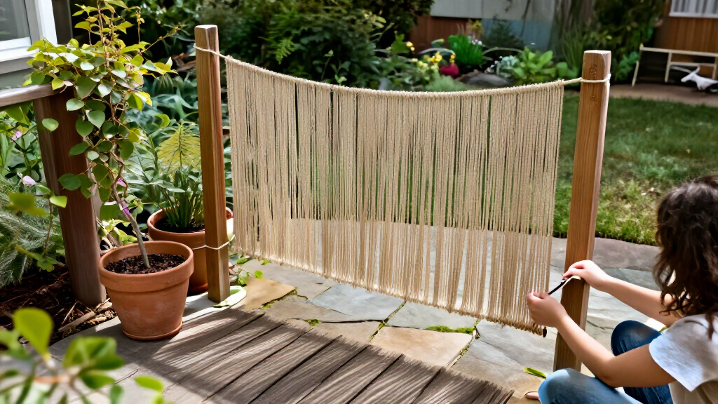 Skip Traditional Fences: Add Privacy To Your Yard With This Boho-Inspired Idea