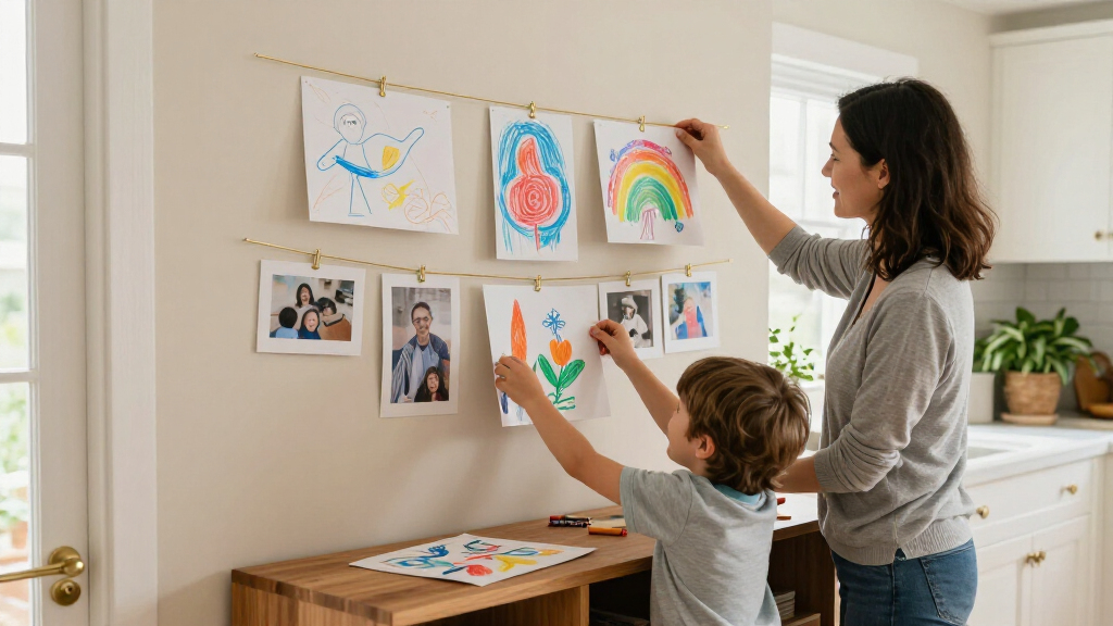 There's A Cuter Way To Display Kids' Artwork Than The Fridge